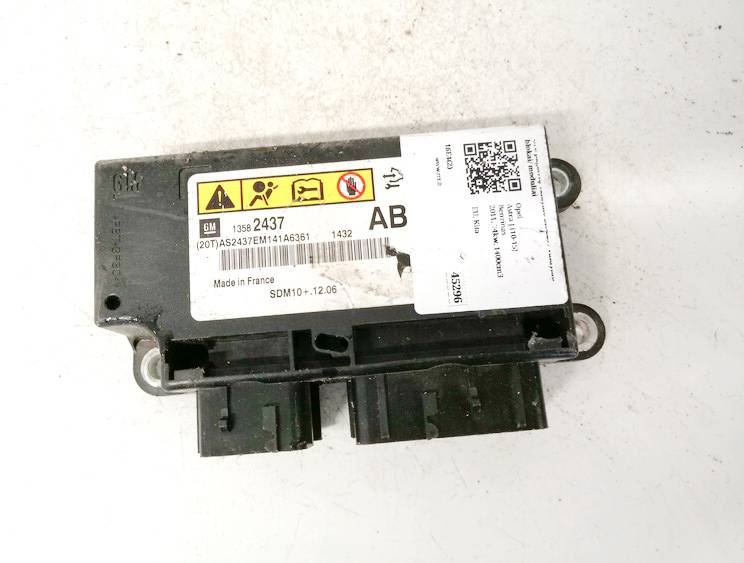 13582437 Opel Astra 2011 SRS gaisa spilvena dators – gaisa spilvenu vadības bloks