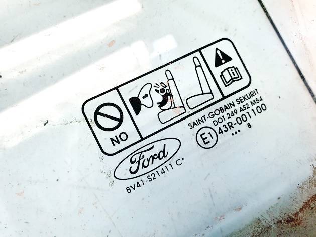 DOT249AS2M54 Ford Kuga 2008 Door-Drop Glass - FRONT LEFT - Thumbnail 2