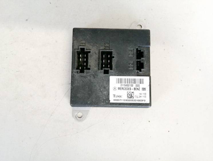 2115452132 Mercedes-Benz E-CLASS 2004 General Module Comfort Relay (Unit)