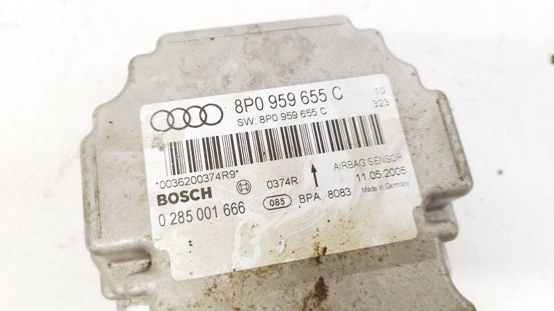 8P0959655C Audi A3 2005 Komputer SRS airbag – moduł sterujący poduszek powietrznych - Thumbnail 2