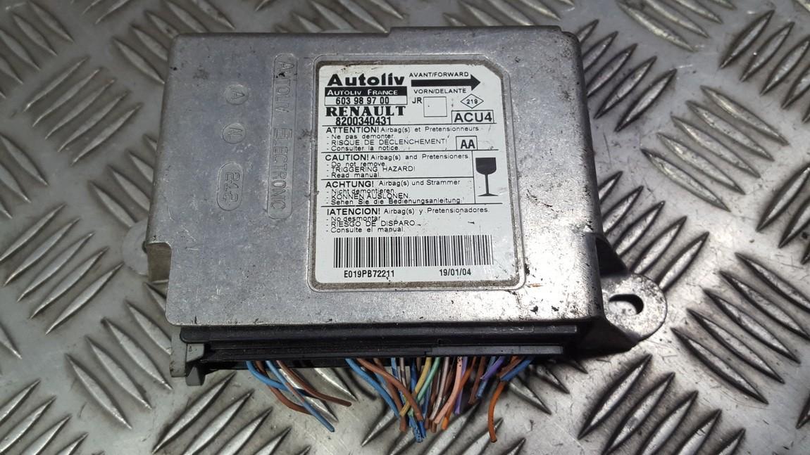 8200340431 Renault Scenic 2004 Airbag crash sensors module
