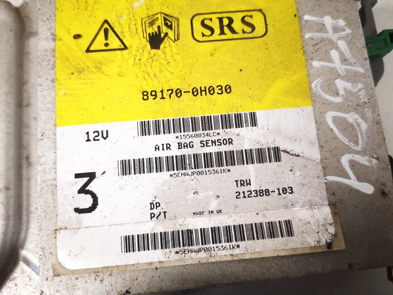 891700H030 Toyota Aygo 2006 Airbag crash sensors module - Thumbnail 2