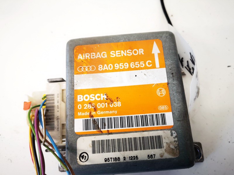 8A0959655C Audi A4 1996 srs-turvatyynyn tietokone – turvatyynyn ohjausyksikkö - Thumbnail 2