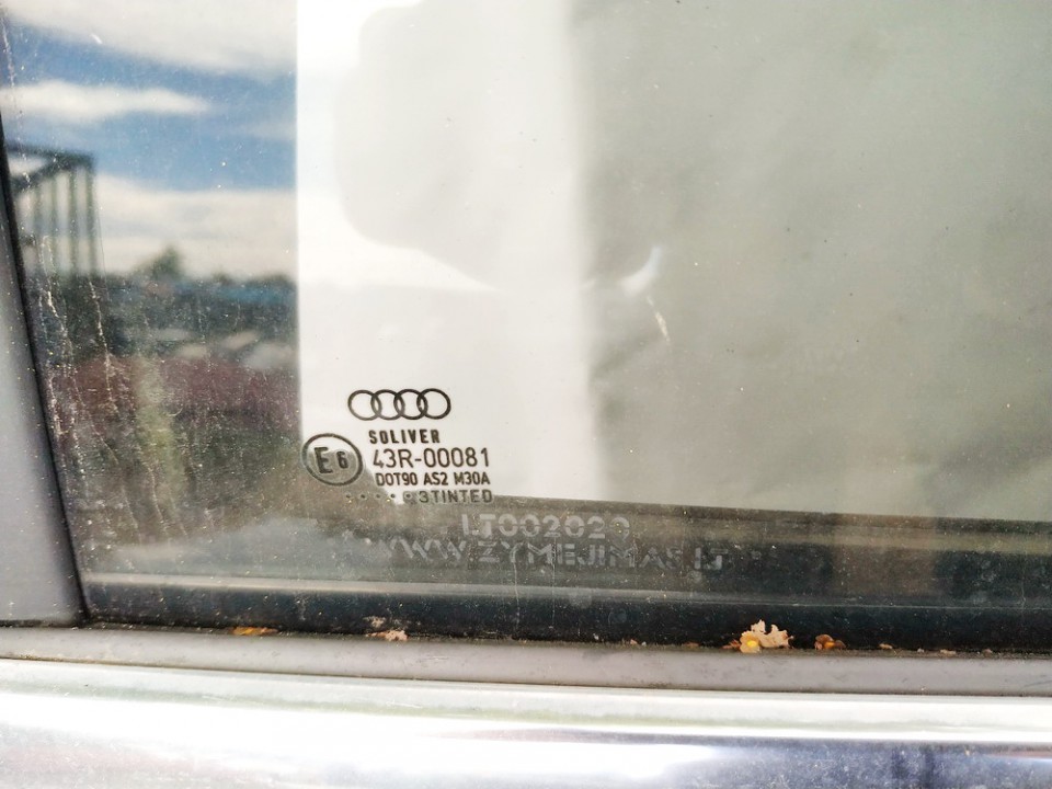 Audi A4 2003 Seitenscheibe Fenster Seiten Scheibe Hinten Linke - Thumbnail 3