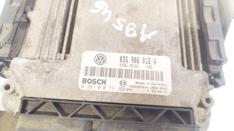 03G906016A Volkswagen Touran 2003 Moottorin ohjainyksikkö - Thumbnail 2