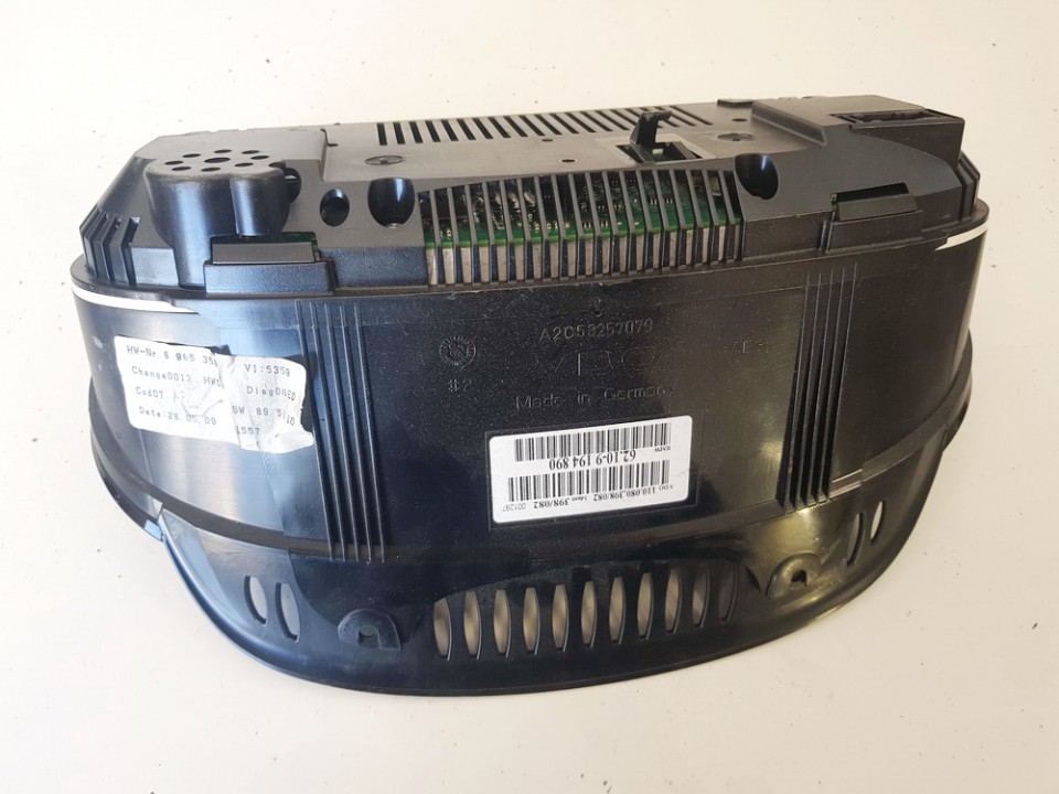 62109194890 BMW 5-Series 2005 Speedometers - Cockpit - Speedo Clocks Instrument - Thumbnail 2