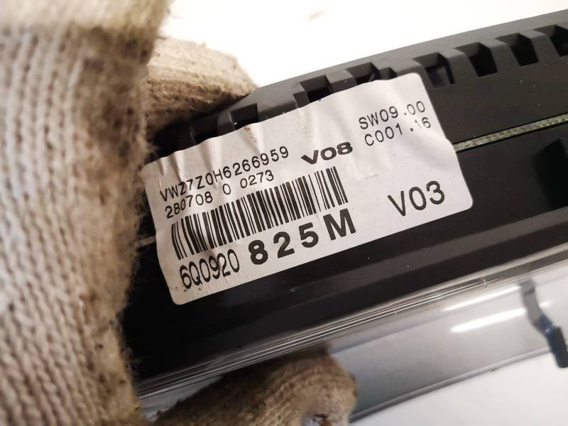 6Q0920825M Volkswagen Polo 2009 Prędkościomierz – panel instrumentów - Thumbnail 2