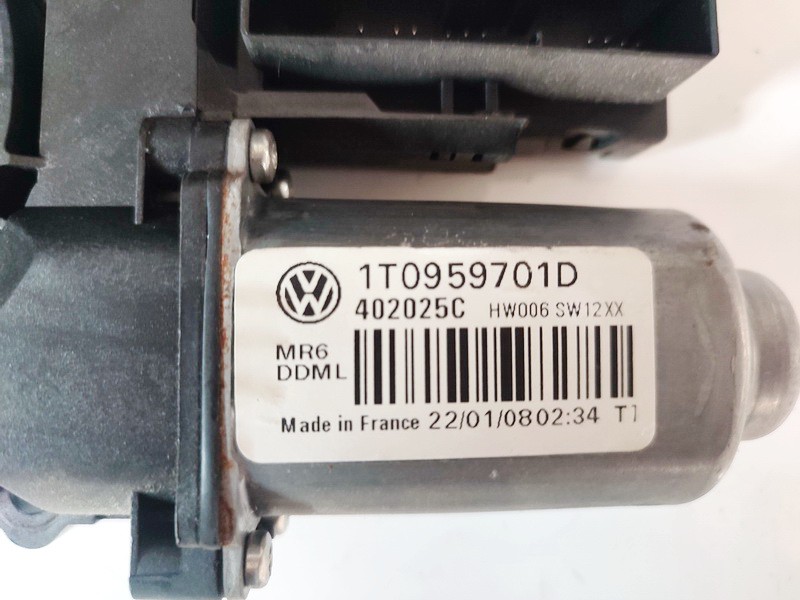 1T0959701D Skoda Octavia 2008 Window Motor - FRONT LEFT - Thumbnail 3