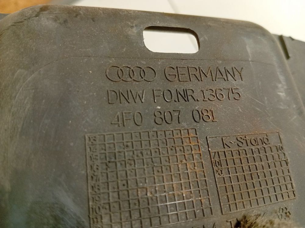 4F0807081 Audi A6 2008 Abdeckung Windschutz Wasserkastenabdeckung - Thumbnail 4