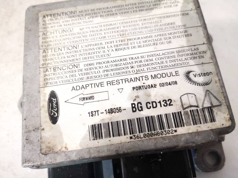 1S7T14B056BG Ford Mondeo 2007 srs-turvatyynyn tietokone – turvatyynyn ohjausyksikkö - Thumbnail 2