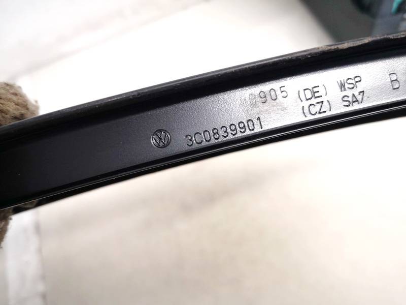 3C0839901 Volkswagen Passat 2005 Glass Trim Molding-weatherstripping - REAR LEFT - Thumbnail 3