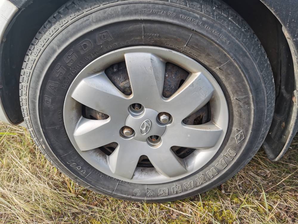 4X100 Hyundai Getz 2005 Juego de ruedas de hojalata R14 - Thumbnail 6