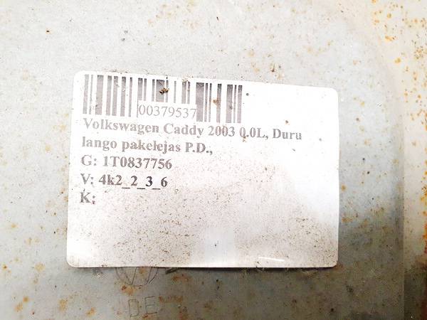 1T0837756 Volkswagen Caddy 2004 Durvju loga pacēlājs - PRIEKŠA PA LABI - Thumbnail 2
