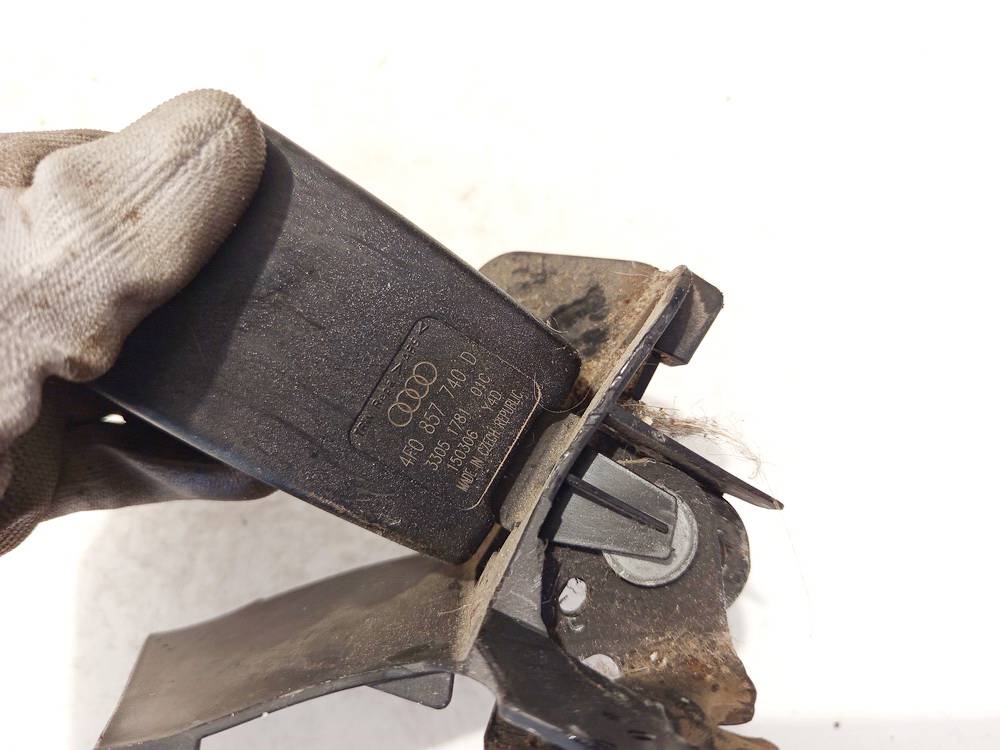 4F0857740D Audi A6 2007 Drošības jostas sprādze (turētājs) - AIZMUGURE PA KREISI - Thumbnail 3