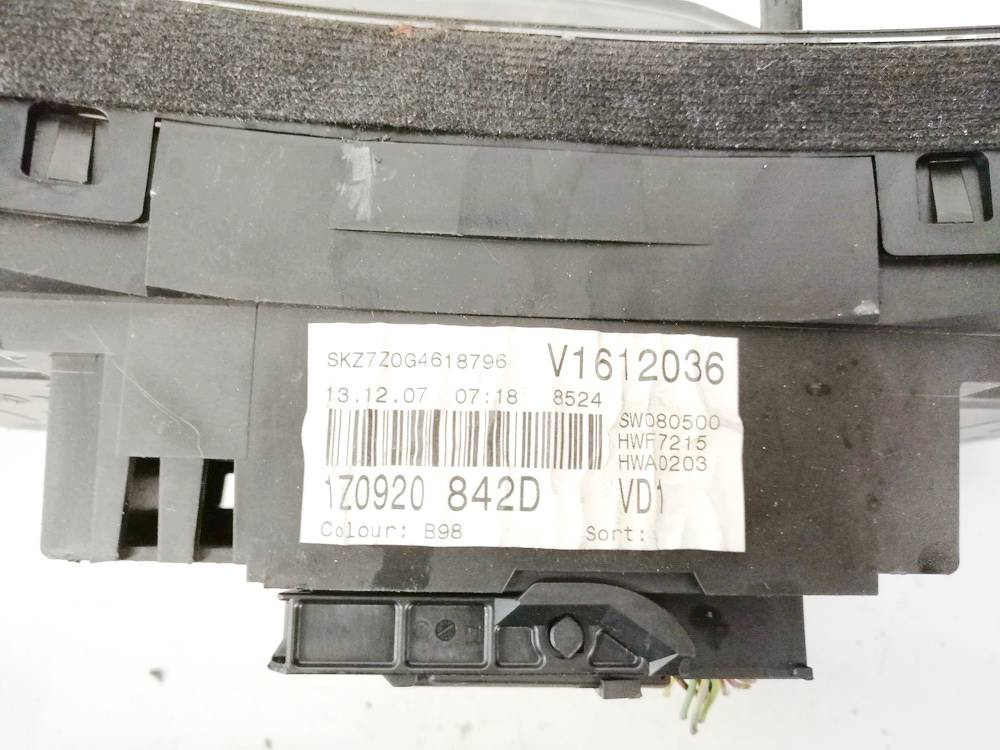 1Z0920842D Skoda Octavia 2008 Prędkościomierz – panel instrumentów - Thumbnail 3