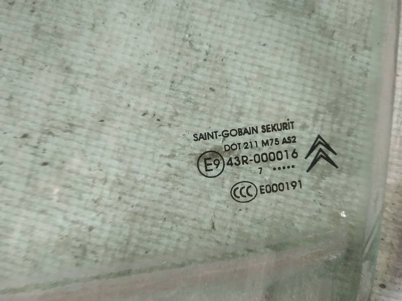 AS2 Citroen C4 Picasso 2007 Door-Drop Glass - FRONT LEFT - Thumbnail 2
