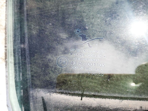 SAAB 9-3 2003 Seitenscheibe Fenster Seiten Scheibe Hinten Rechts - Thumbnail 2