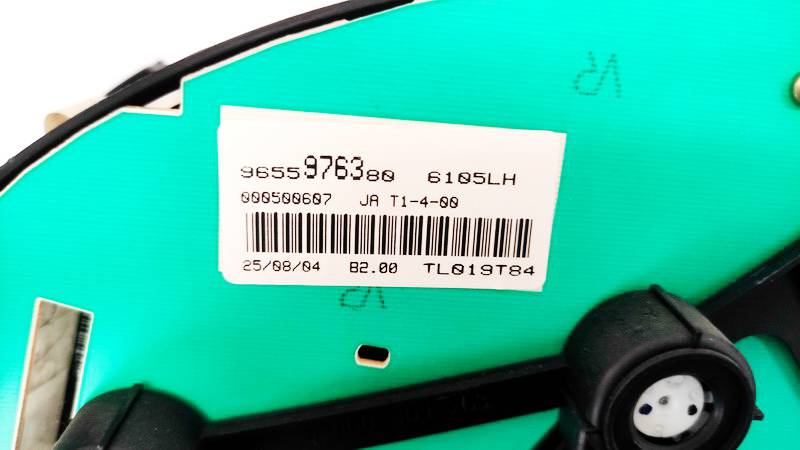 9655976380 Peugeot 206 2004 Speedometers - Cockpit - Speedo Clocks Instrument - Thumbnail 3