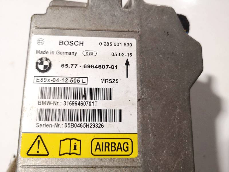 6577696460701 BMW 1-Series 2007 SRS AIRBAG KOMPIUTERIS - ORO PAGALVIU VALDYMO BLOKAS - Thumbnail 3