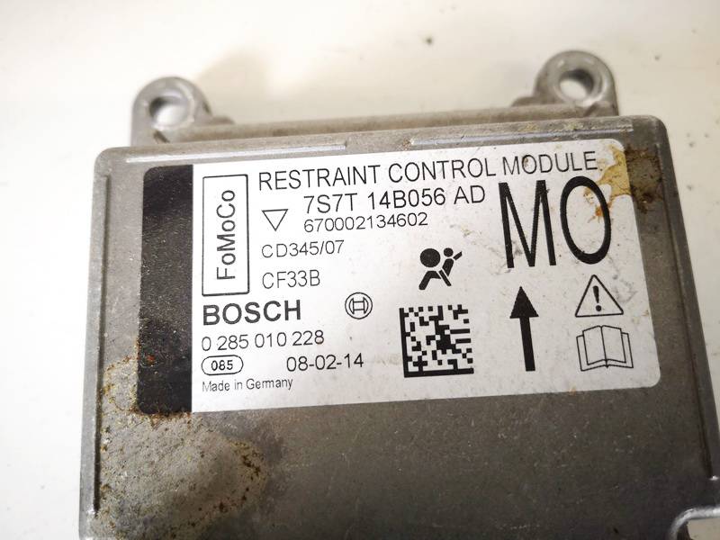 7S7T14B056AD Ford Mondeo 2008 Komputer SRS airbag – moduł sterujący poduszek powietrznych - Thumbnail 2