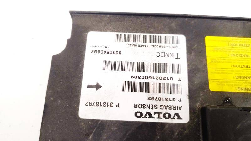 P31318792 Volvo XC 60 2012 Airbag crash sensors module - Thumbnail 2