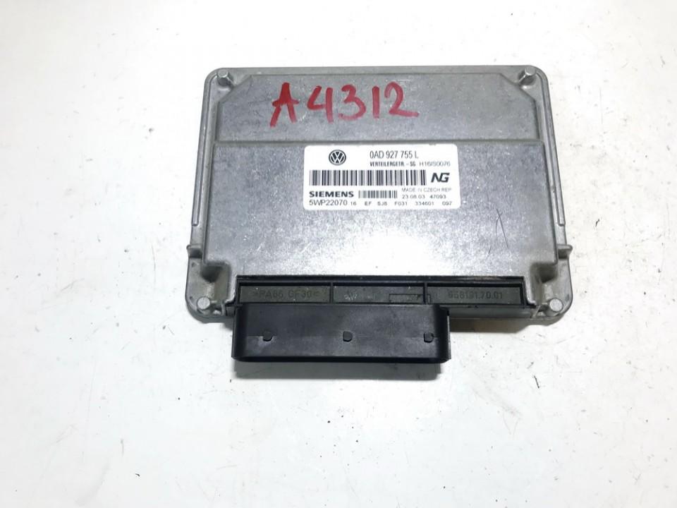 0AD927755L Volkswagen Touareg 2003 Transmission Computer Gearbox