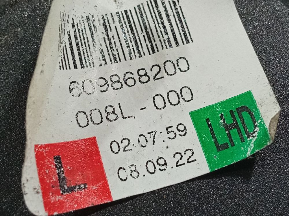 609868200 Skoda Superb 2009 Seat belt - FRONT LEFT - Thumbnail 4