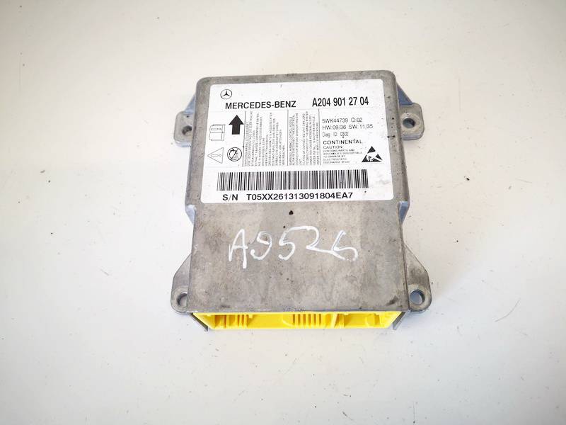 A2049012704 Mercedes-Benz C-CLASS 2013 Airbag crash sensors module