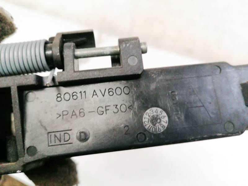 80611AV600 Nissan Primera 2005 Durvju ārējā roktura - AIZMUGURE PA KREISI - Thumbnail 3