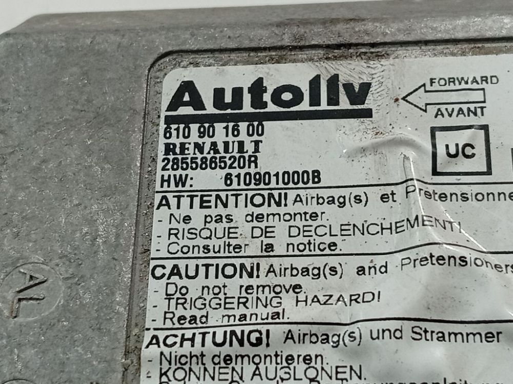 610901600 Renault Laguna 2012 SRS gaisa spilvena dators – gaisa spilvenu vadības bloks - Thumbnail 4