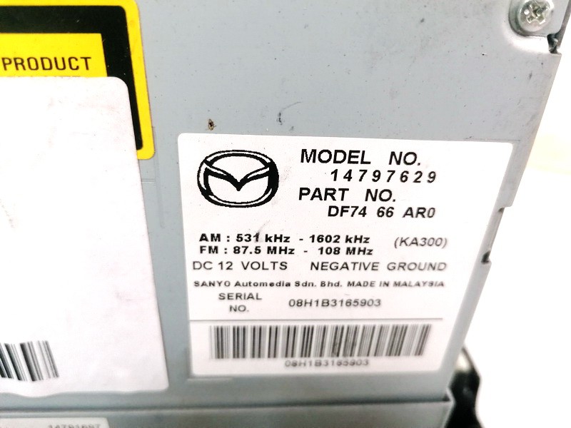 14797629 Mazda 2 2009 Stéréo Radio - Thumbnail 3