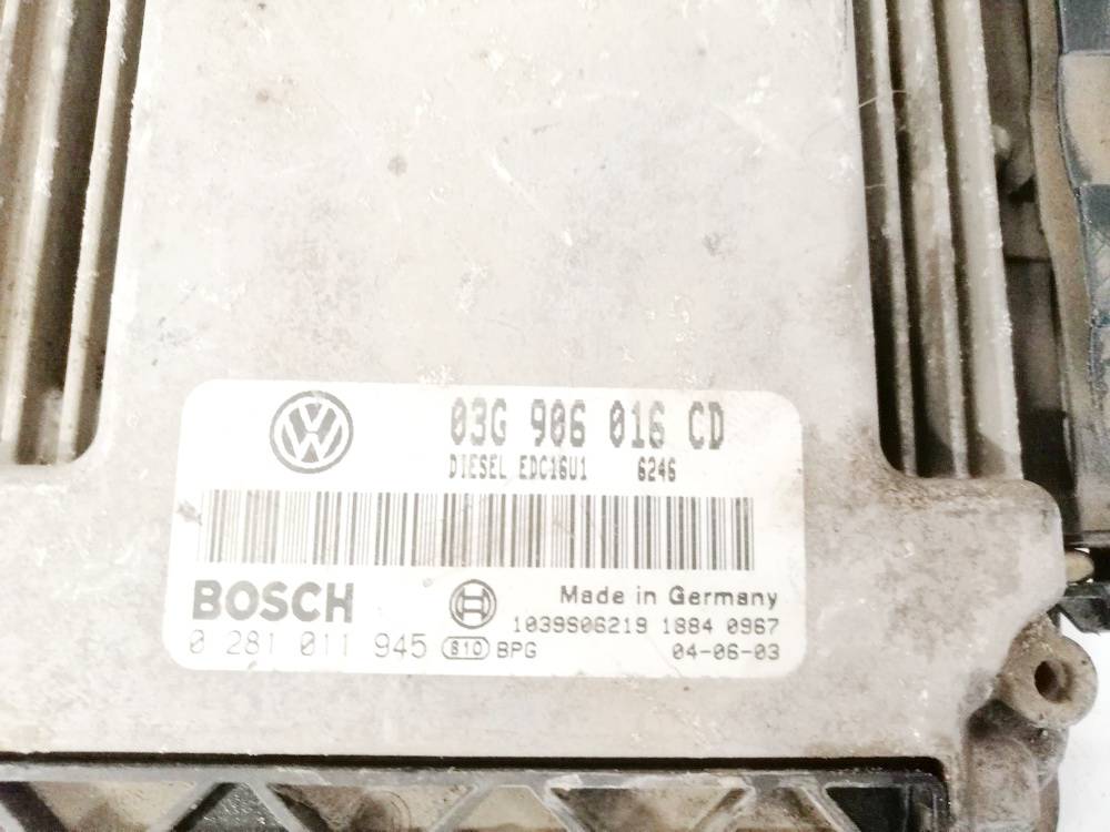 03G906016CD Volkswagen Touran 2004 ECU Engine Computer (Engine Control Unit) - Thumbnail 3