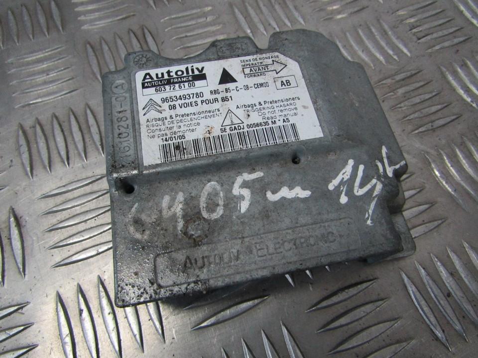 9653493780 Citroen C4 2005 Airbag crash sensors module