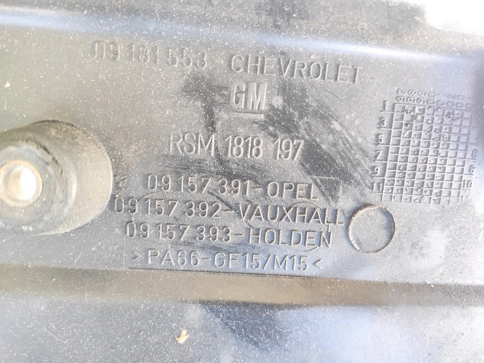 09157391 Opel Meriva 2003 Osłona dekoracyjna silnika - Thumbnail 3