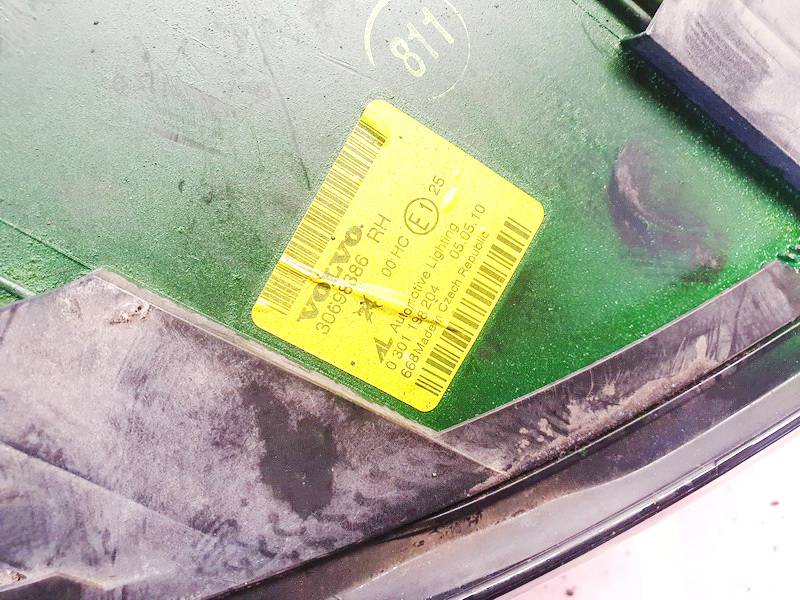 30698886 Volvo V50 2004 Headlight - FRONT RIGHT - Thumbnail 2