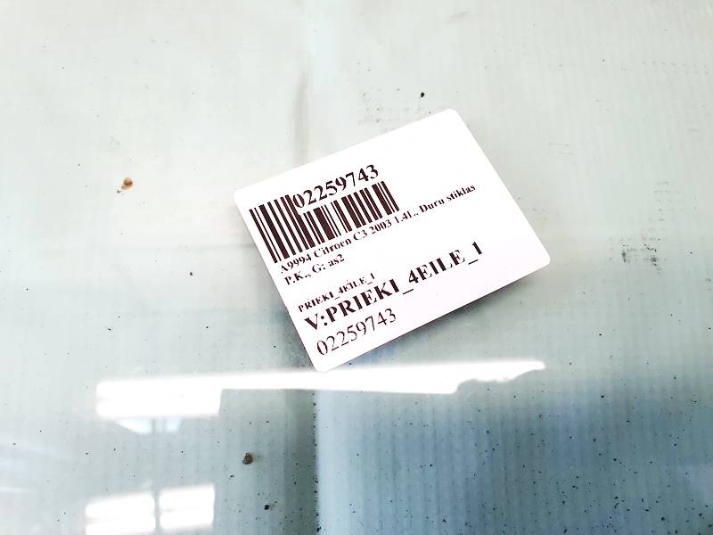 AS2M3232DOT682 Citroen C3 2003 vitre de porte avant Gauche - Thumbnail 2