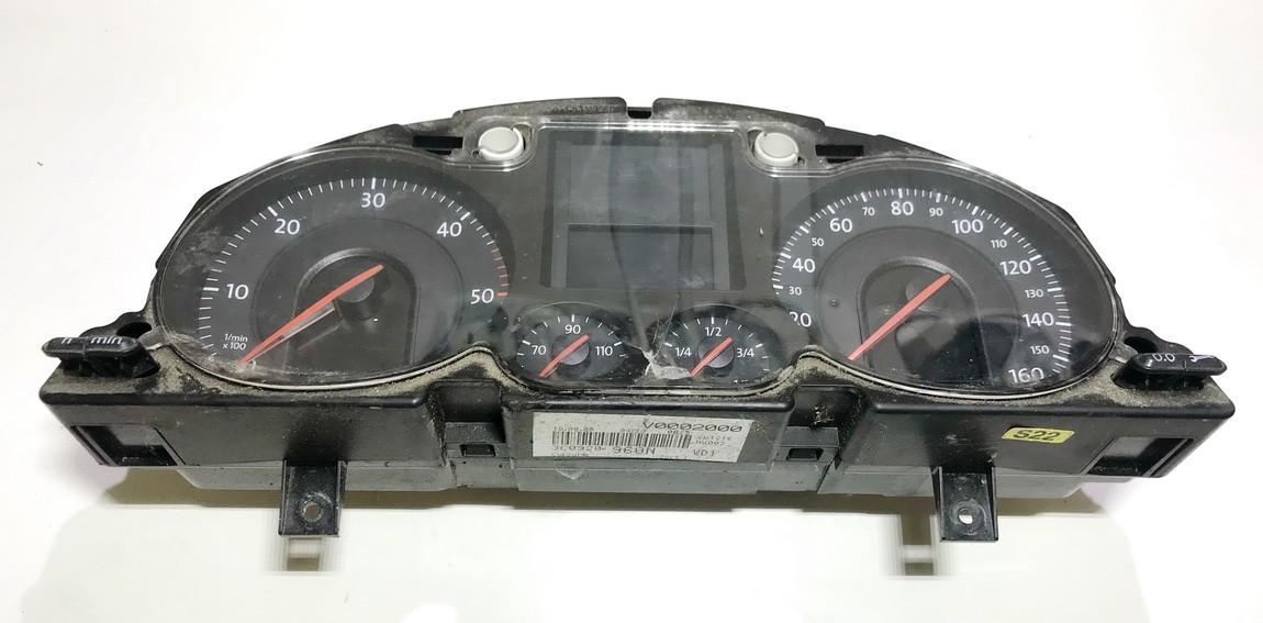 3C0920960N Volkswagen Passat 2008 Speedometers - Cockpit - Speedo Clocks Instrument