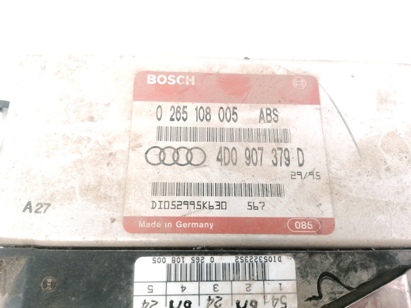 4D0907379D Audi A6 1995 CENTRALITA ABS, Unidad de control-módulo del ABS - Thumbnail 3