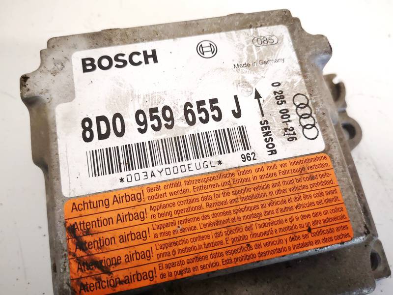 8D0959655J Audi A4 1999 Airbag crash sensors module - Thumbnail 2