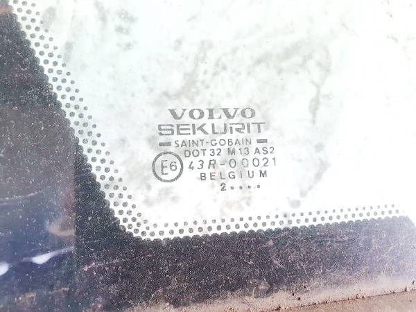 DOT32M13AS2 Volvo V40 2003 Corner quarter window glass - REAR LEFT - Thumbnail 3