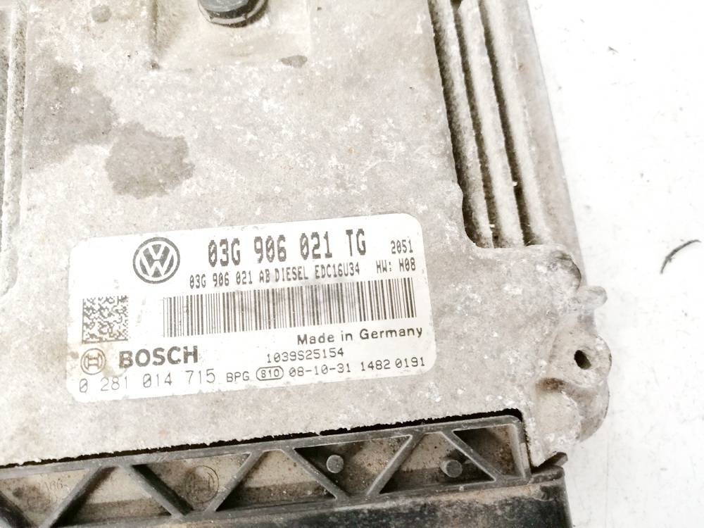 03G906021TG Skoda Octavia 2013 Komputer silnika - Thumbnail 3