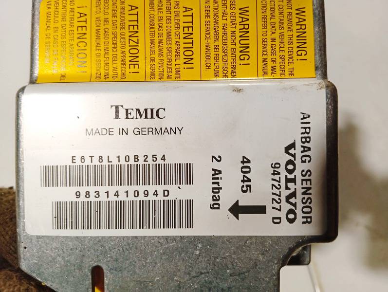 9472727D Volvo V70 1999 Airbag crash sensors module - Thumbnail 3
