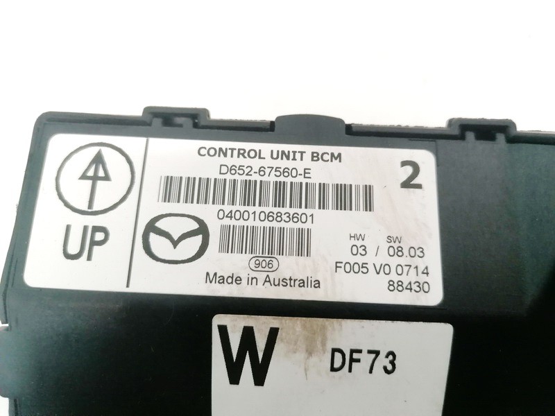 D65267560E Mazda 2 2009 General Module Comfort Relay (Unit) - Thumbnail 2