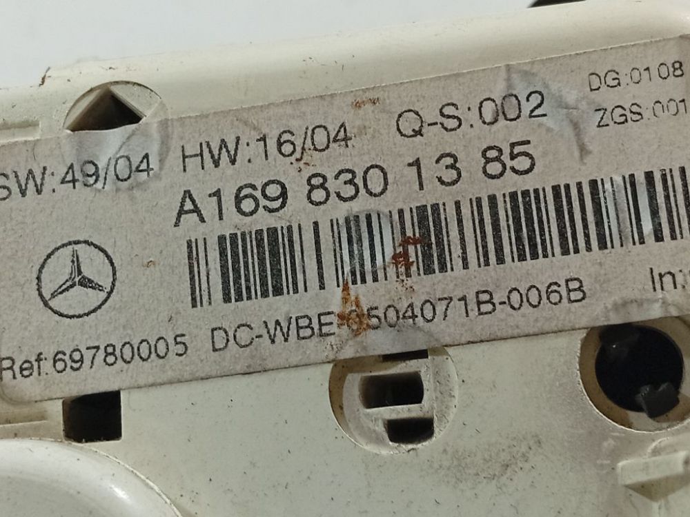 A1698301385 Mercedes-Benz B-CLASS 2005 MANDO CLIMATIZADOR - Thumbnail 4