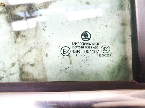 DOT618M391AS2 Skoda Superb 2010 Quarter glass - REAR RIGHT - Thumbnail 3