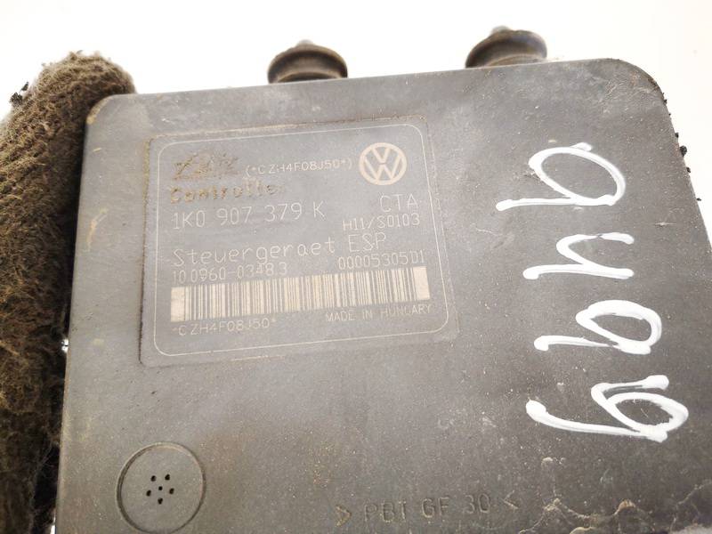1K0907379K Volkswagen Golf 2004 ABS Pumpe Steuergerat Hydraulikblock - Thumbnail 3