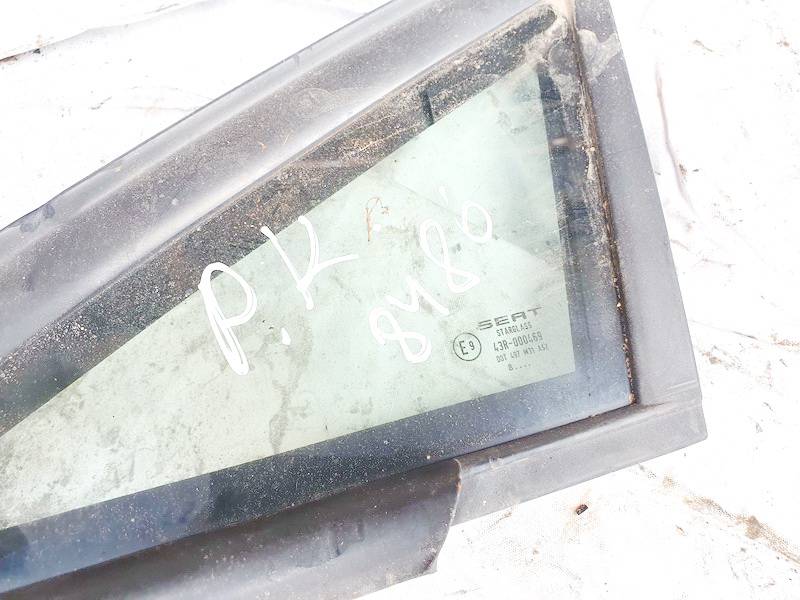 DOT497M31AS2 Seat Leon 2005 Corner quarter window glass - FRONT LEFT - Thumbnail 3