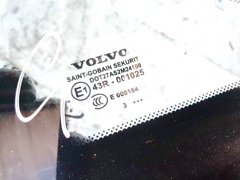 DOT27AS2M24100 Volvo S40 2004 Corner quarter window glass - REAR LEFT - Thumbnail 2