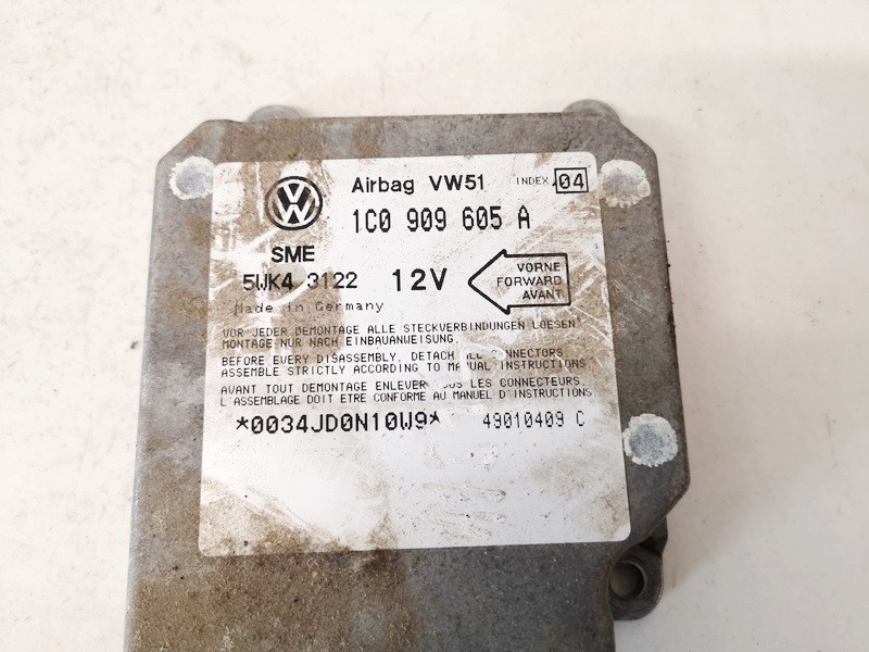 1C0909605A Seat Toledo 2002 CENTRALITA AIRBAG - Thumbnail 2