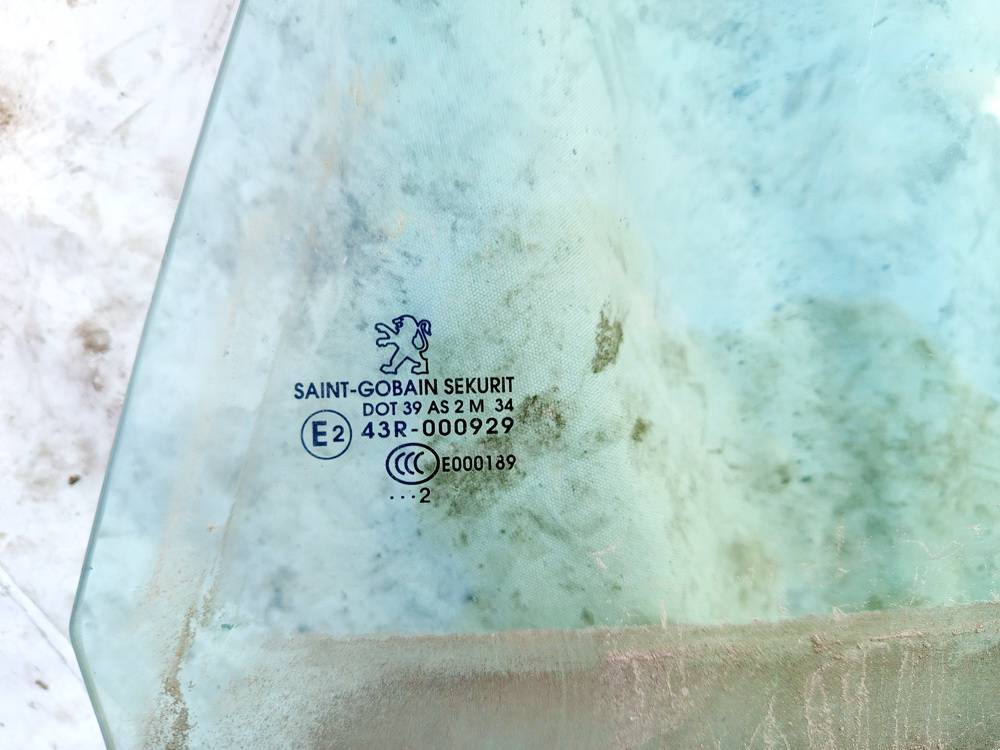 AS2 Peugeot 508 2013 Szyba drzwi - TYLNE LEWE - Thumbnail 3